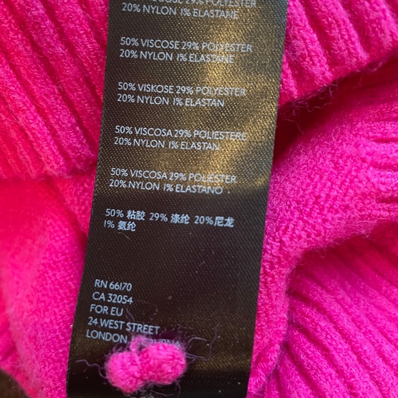 Bright pink Anthropologie Sweater (S) - Picture 3 of 5